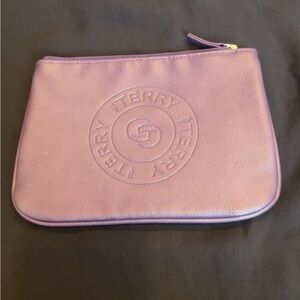 Purple and metallic Terry Zip Pouch 2